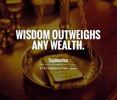 A Wisdom About Wealth